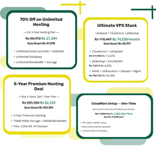 Offers and discounts By Hosters.PK